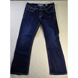 BKE Demin SZ 32‎ Women's BKE Dakota Boot Stretch Jeans Regular Blue Dark Wash